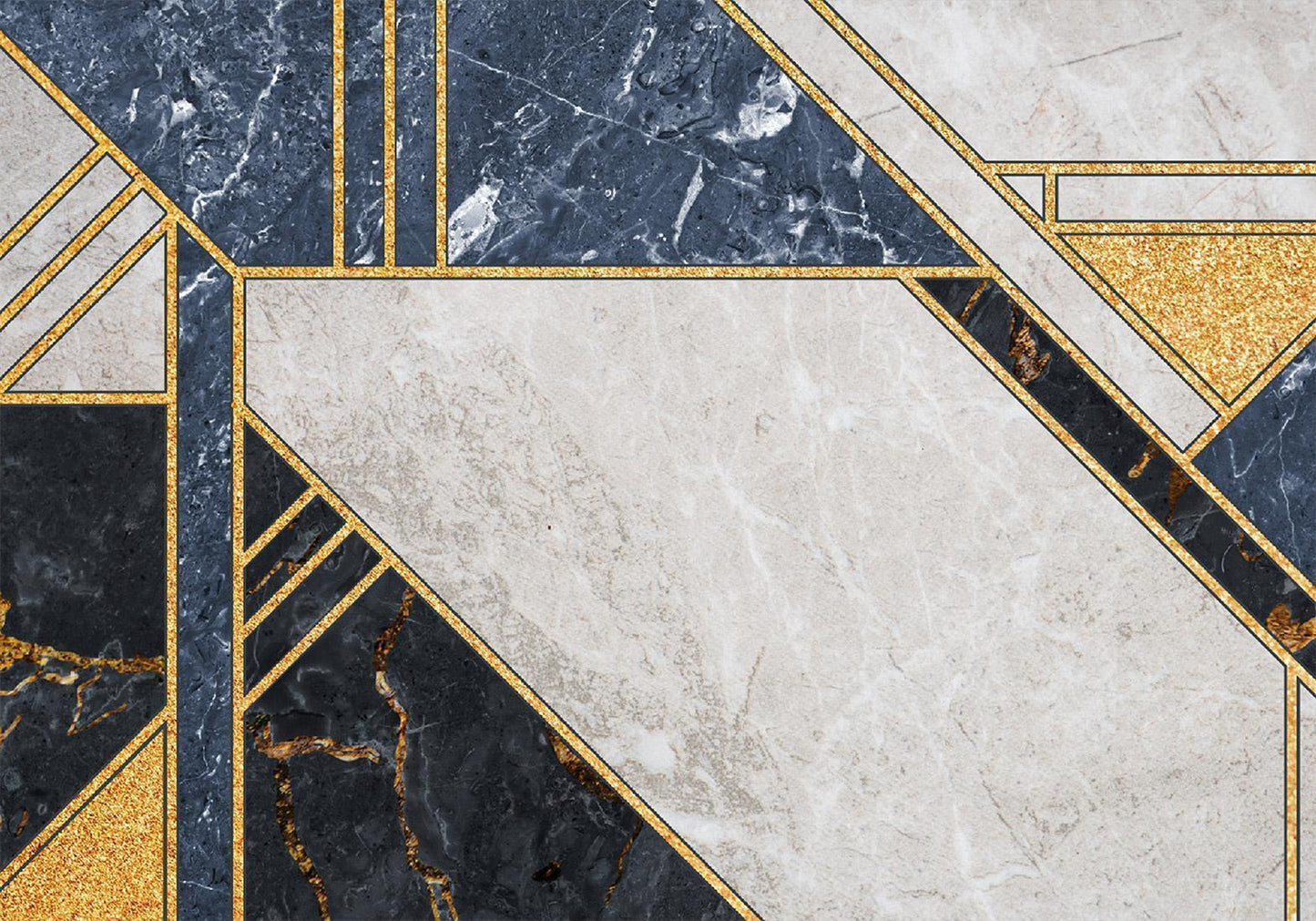 Fototapete - Expressive Pattern in Gold and Garnet Artgeist