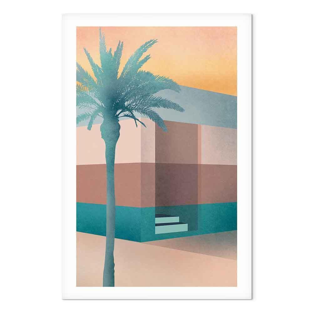 Leinwandbild - Pastel Alley (1 Part) Vertical