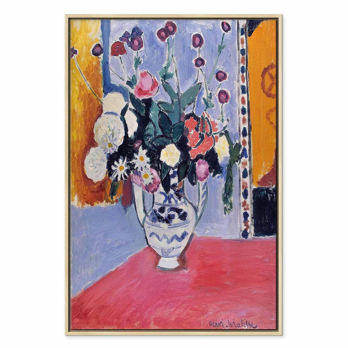 Leinwandbild - Henri Matisse – Bouquet in a Two-Handled Vase