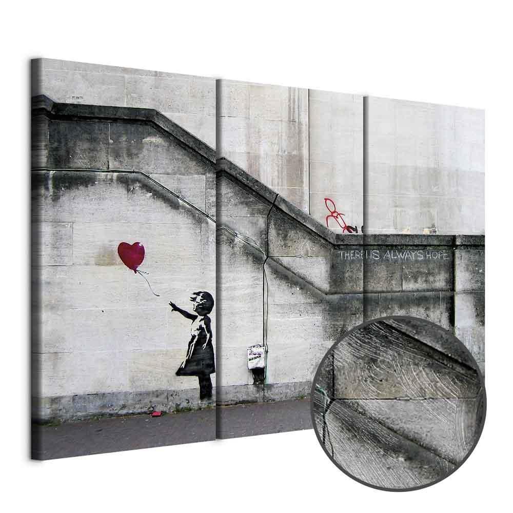 Leinwandbild - Girl With a Balloon by Banksy