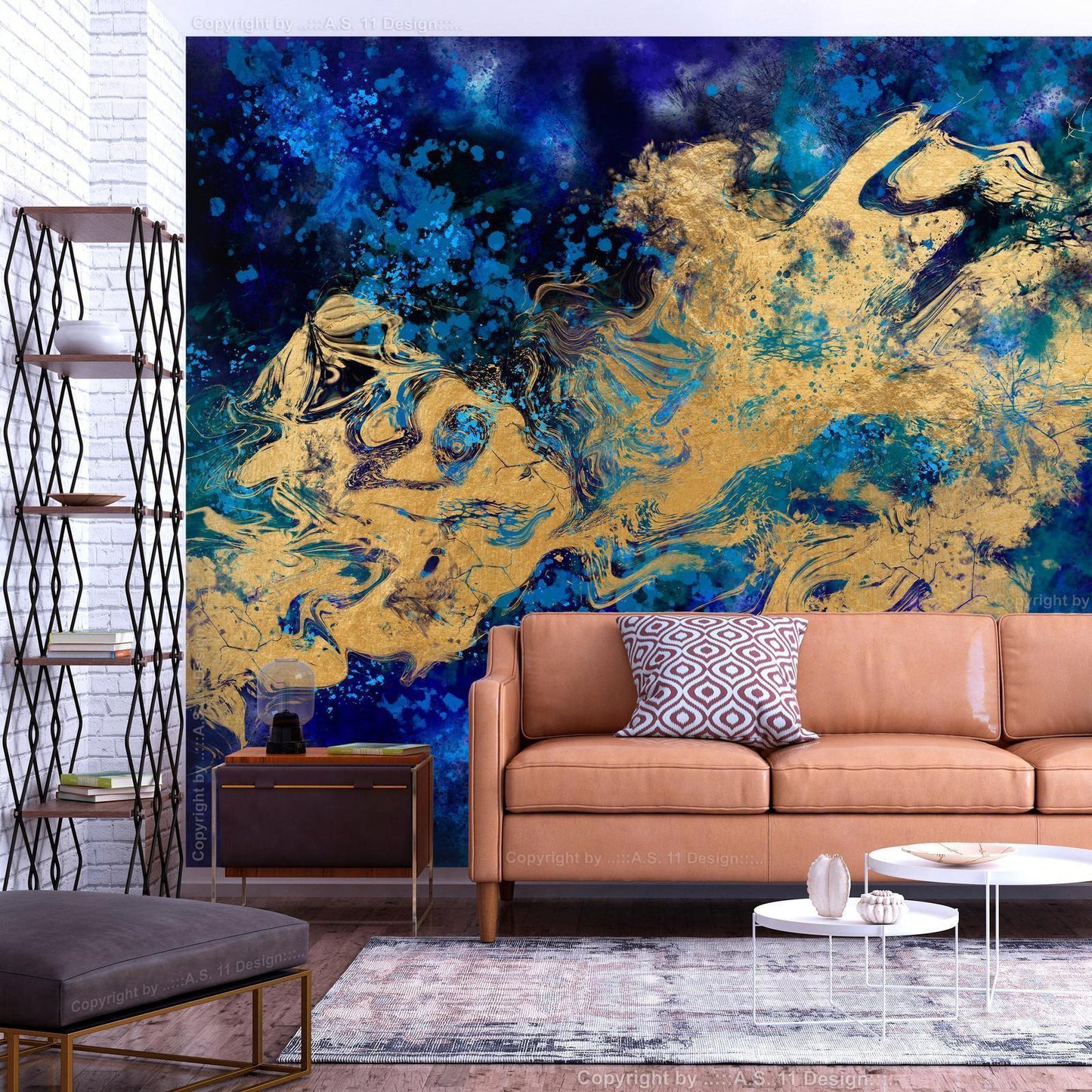 Fototapete - Gorgeous Blue Artgeist