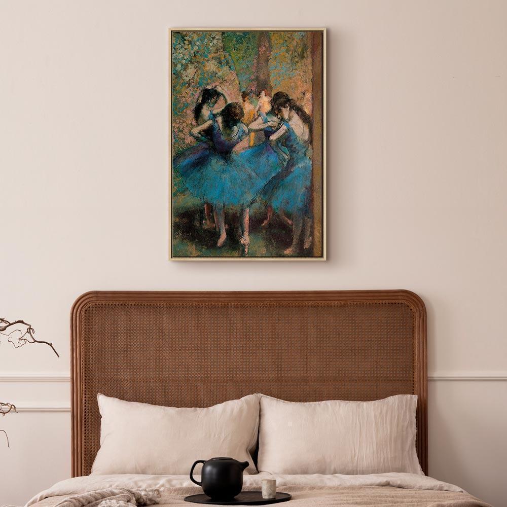 Leinwandbild - Edgar Degas – Blue Dancers