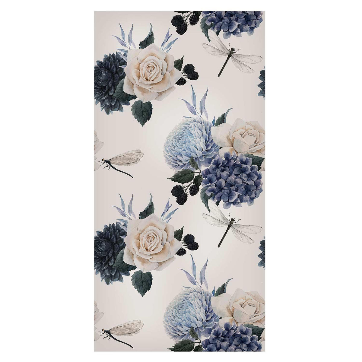 Tapete - Roses and Hydrangeas