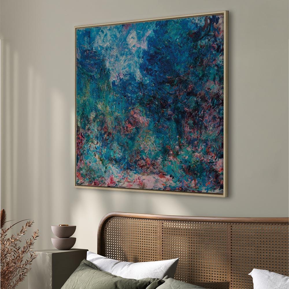 Leinwandbild - Claude Monet – La maison de l'artiste vue du jardin aux roses