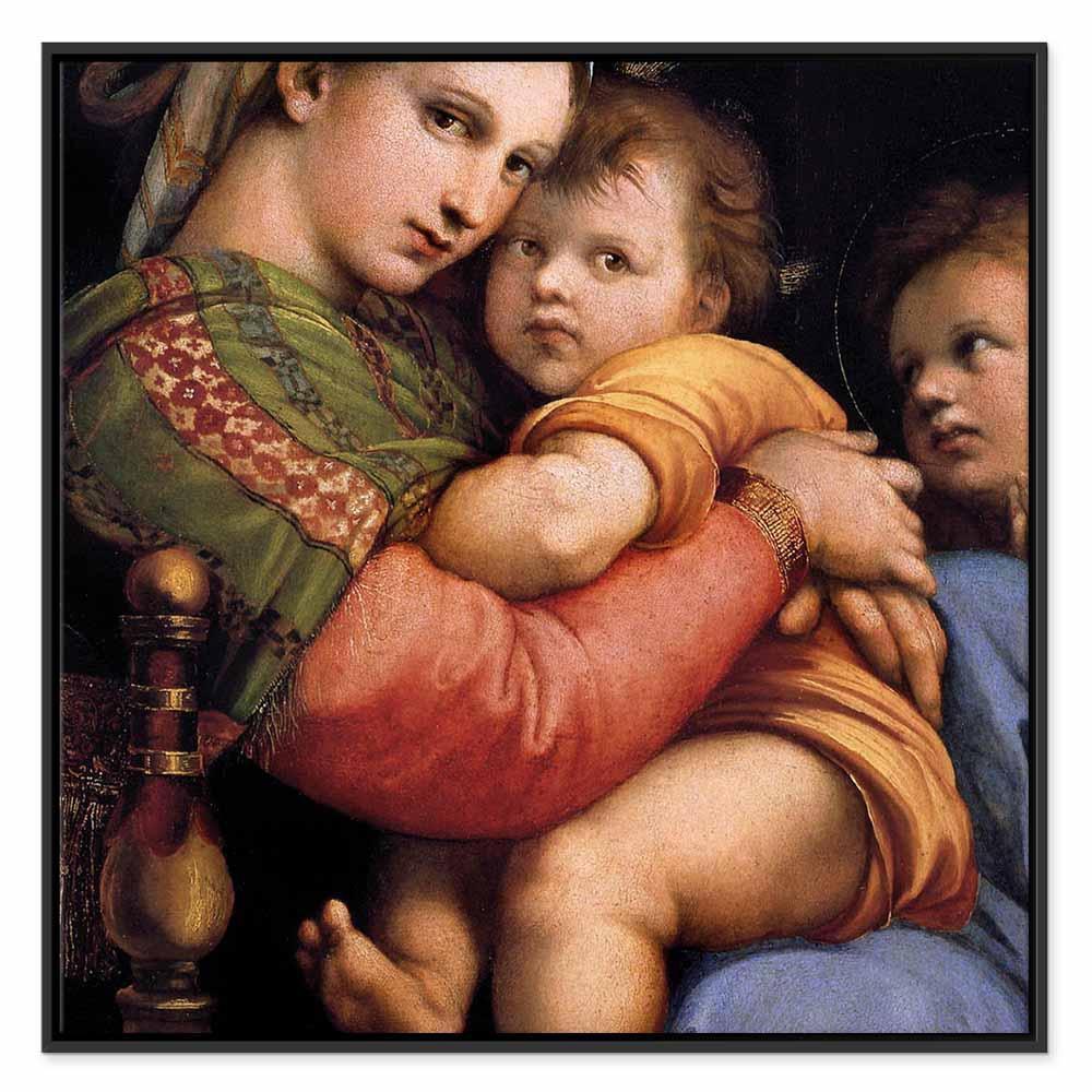 Leinwandbild - Rafael Santi – Madonna on a Chair