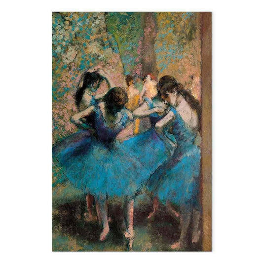 Leinwandbild - Edgar Degas – Blue Dancers