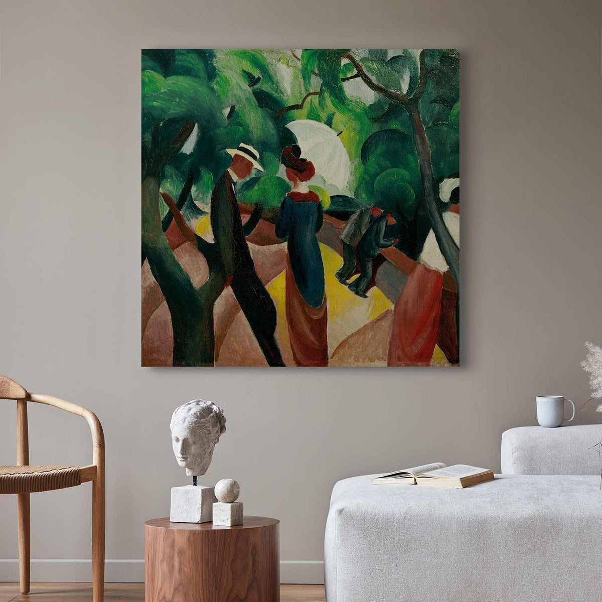 Leinwandbild - August Macke – Promenade