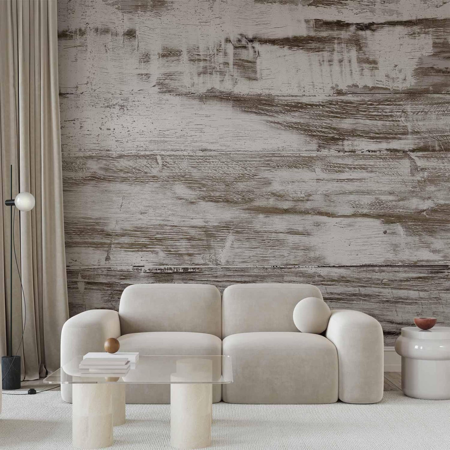 Fototapete - Landhaustraum - Romantische Shabby Chic Holzoptik für gemütliche Räume