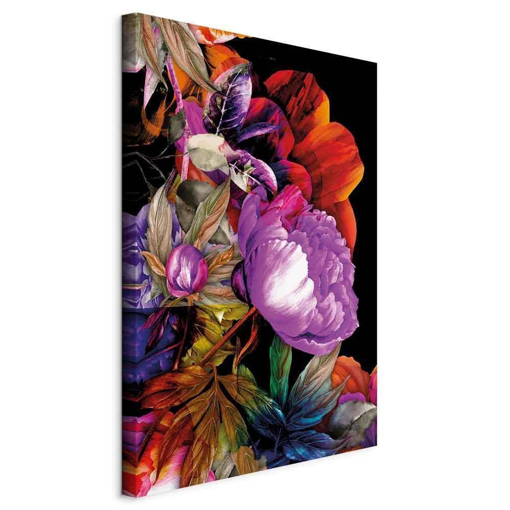 Leinwandbild - Nature in Summer Hues (1-part) - Flower Garden of Inspiration
