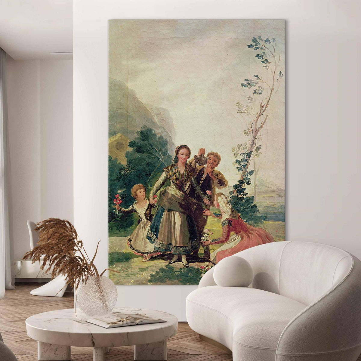 Wandbild XXL - Francisco Goya – The Flower Girls (Spring)