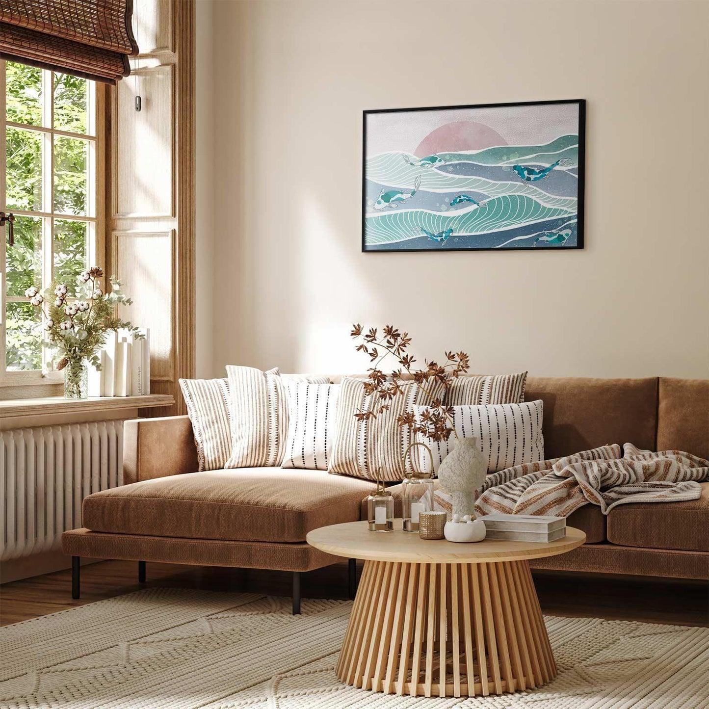 Poster - Fish on the Waves Artgeist