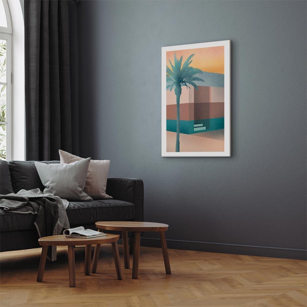 Leinwandbild - Pastel Alley (1 Part) Vertical