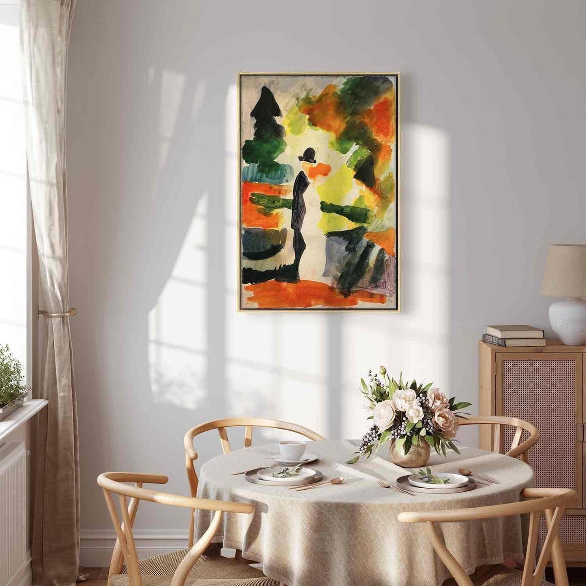 Leinwandbild - August Macke – Paar im Park
