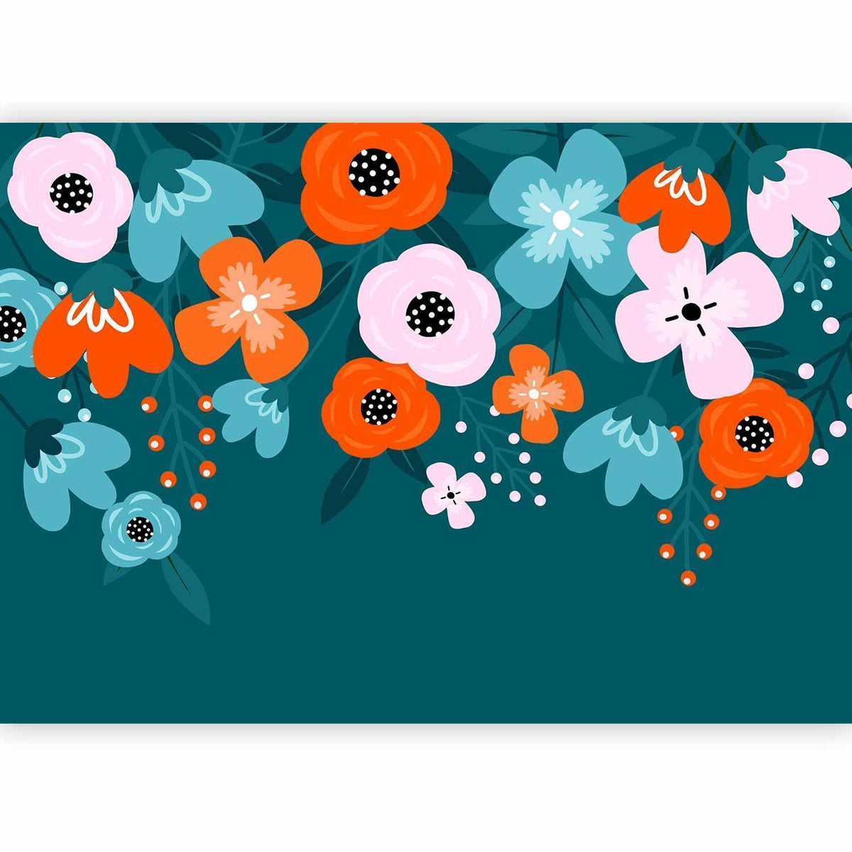 Fototapete - Colorful Bloom - Third Variant