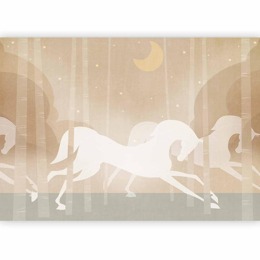 Fototapete - Rushing Steeds