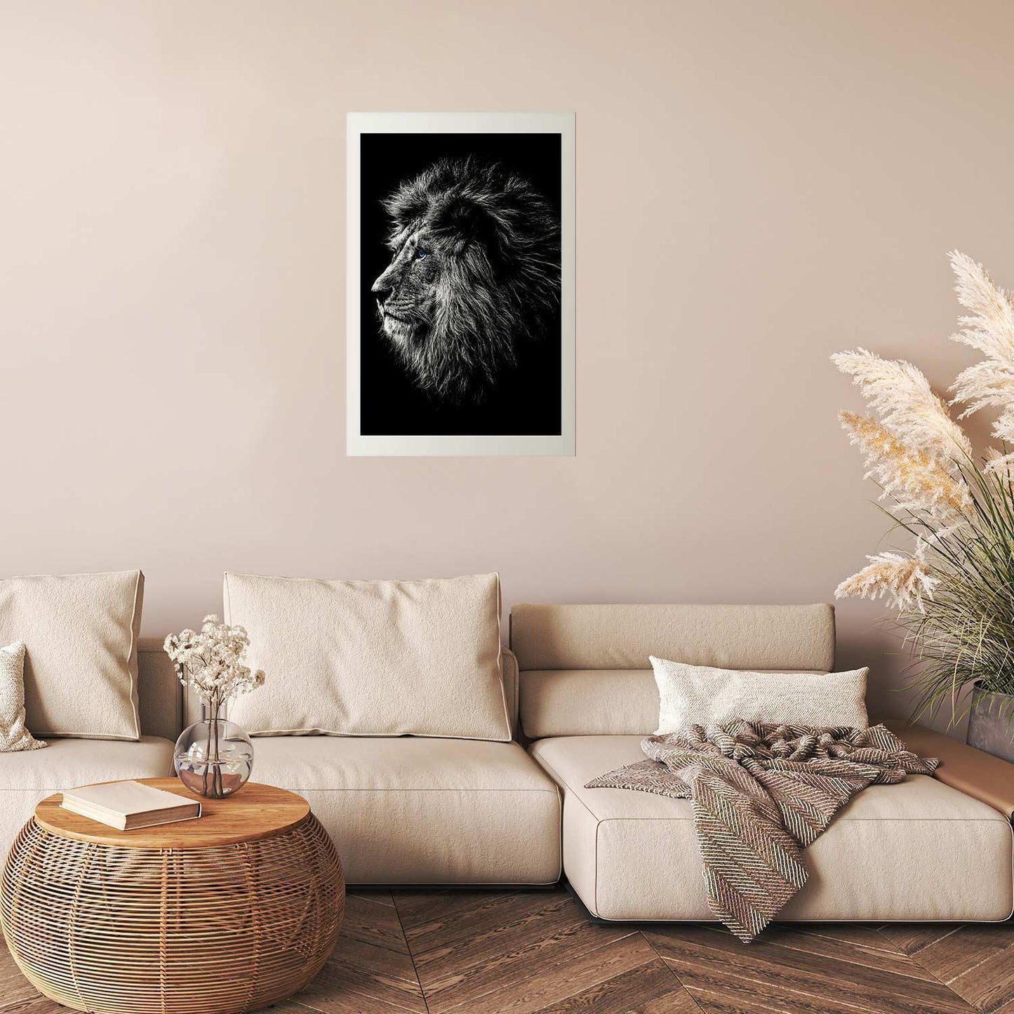 Poster - Blue-eyed Lion Artgeist