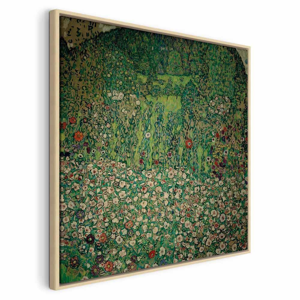 Leinwandbild - Gustav Klimt – Gartenlandschaft mit Bergkuppe