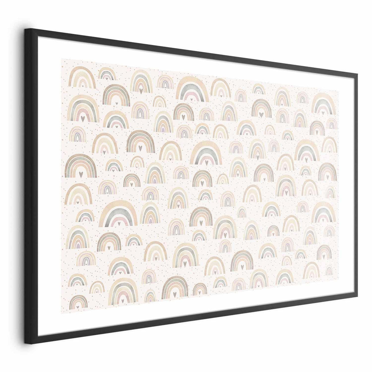 Poster - Rainbows and Hearts