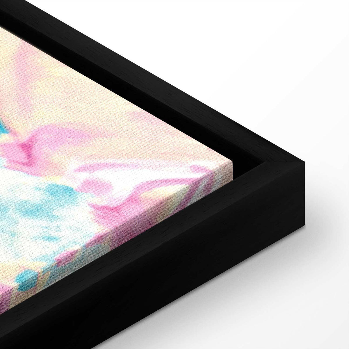 Leinwandbild - Energetic Shapes - Dynamic Oil Paint Composition on Canvas