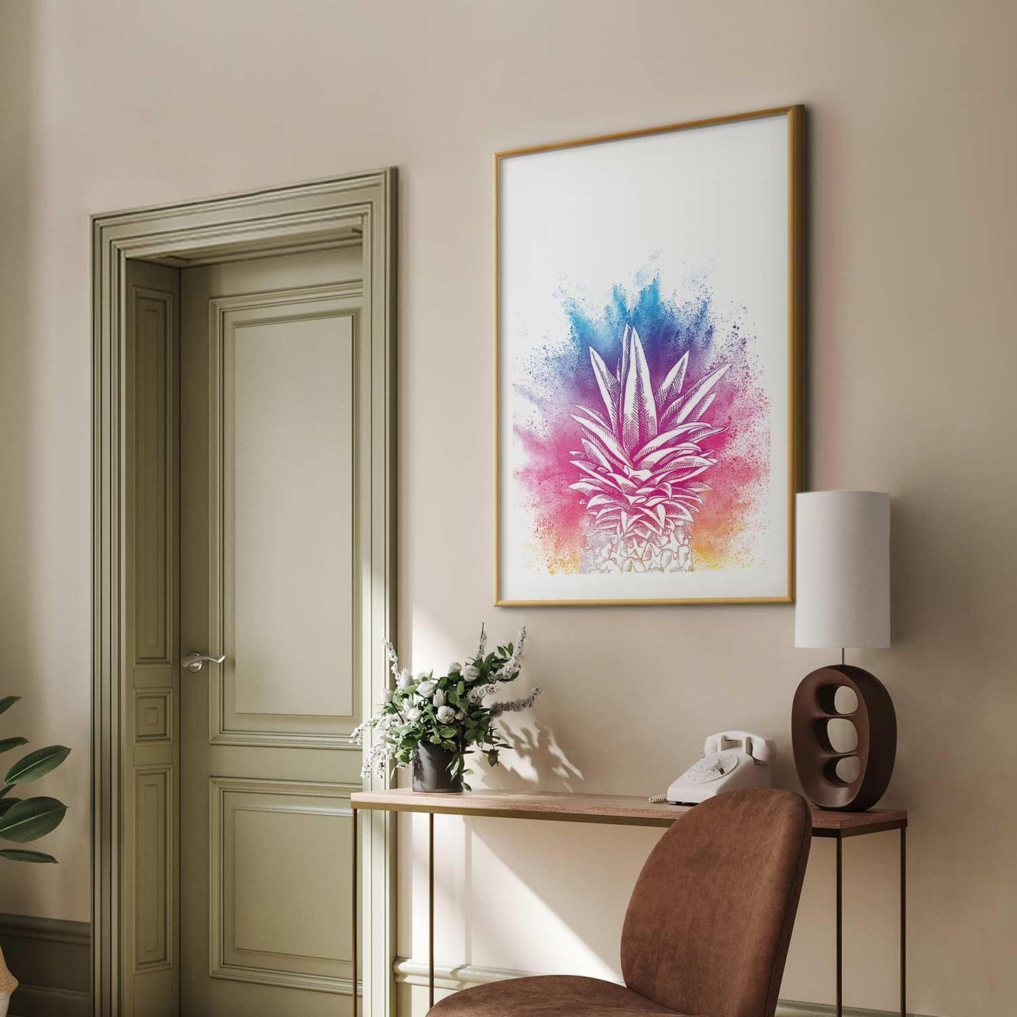 Poster - Colorful Pineapple Artgeist
