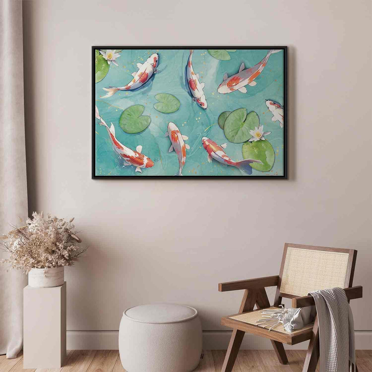 Leinwandbild - Pond in Japan