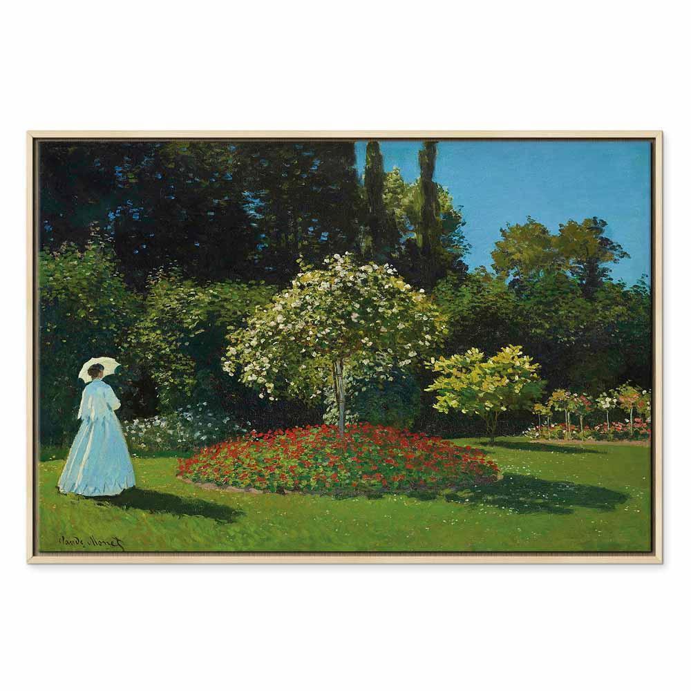 Leinwandbild - Claude Monet – Woman in the Garden