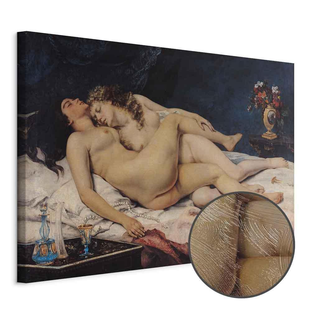 Leinwandbild - Gustave Courbet – Sleeping