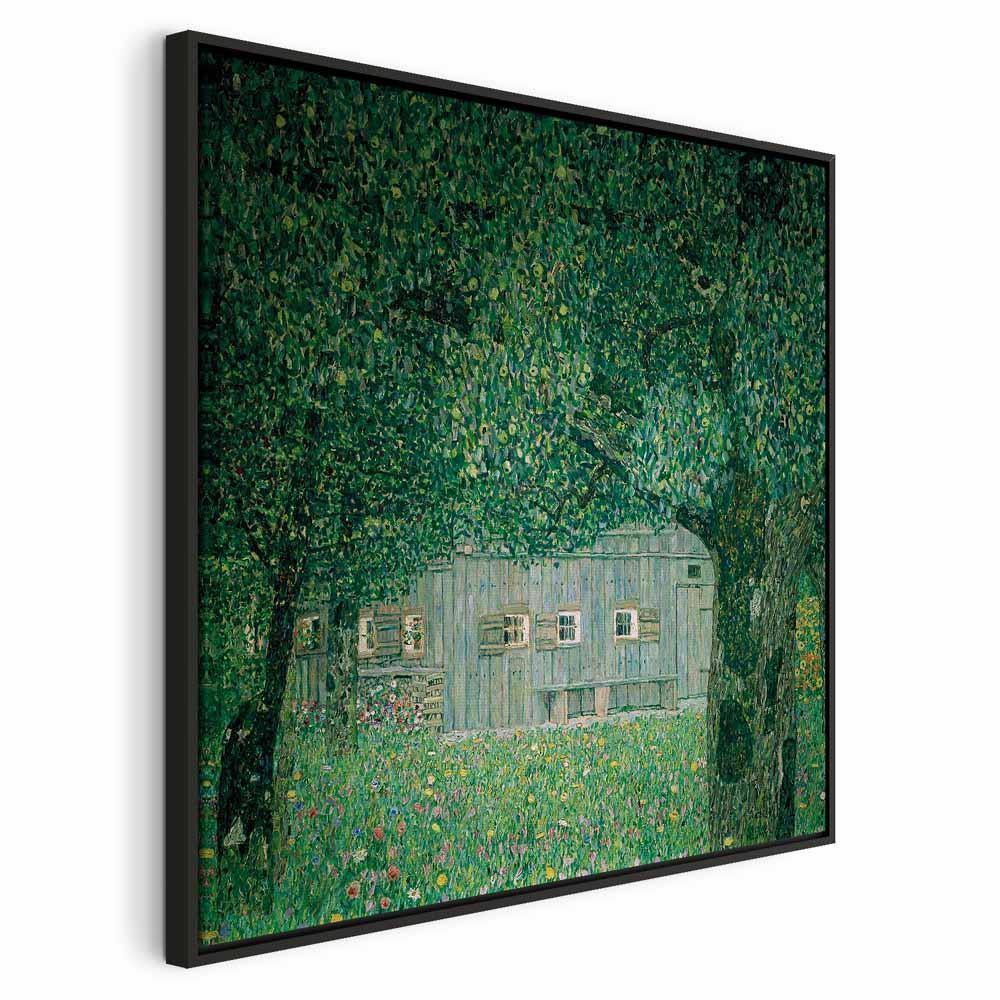 Leinwandbild - Gustav Klimt – Oberösterreichisches Bauernhaus