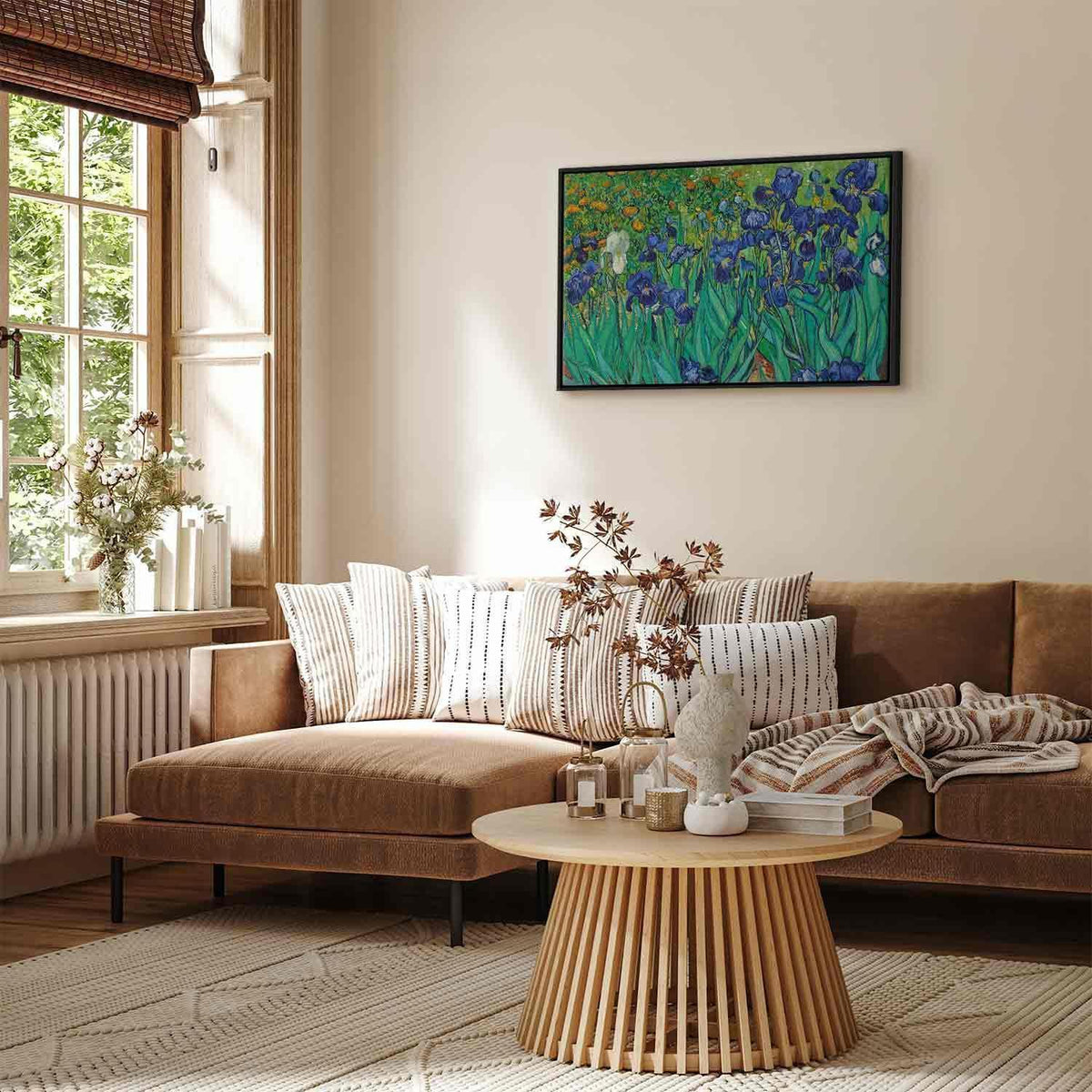 Leinwandbild - Vincent Van Gogh – Iryses