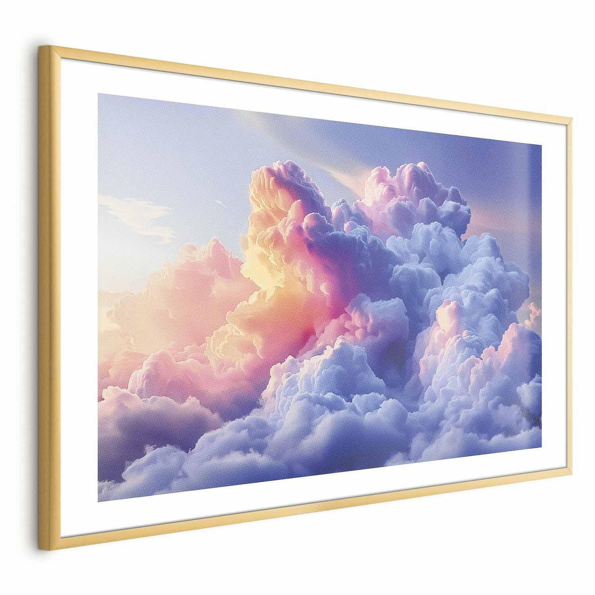 Poster - Clouds Like Painted: Artistic Dawn Brushes Painting the Sky