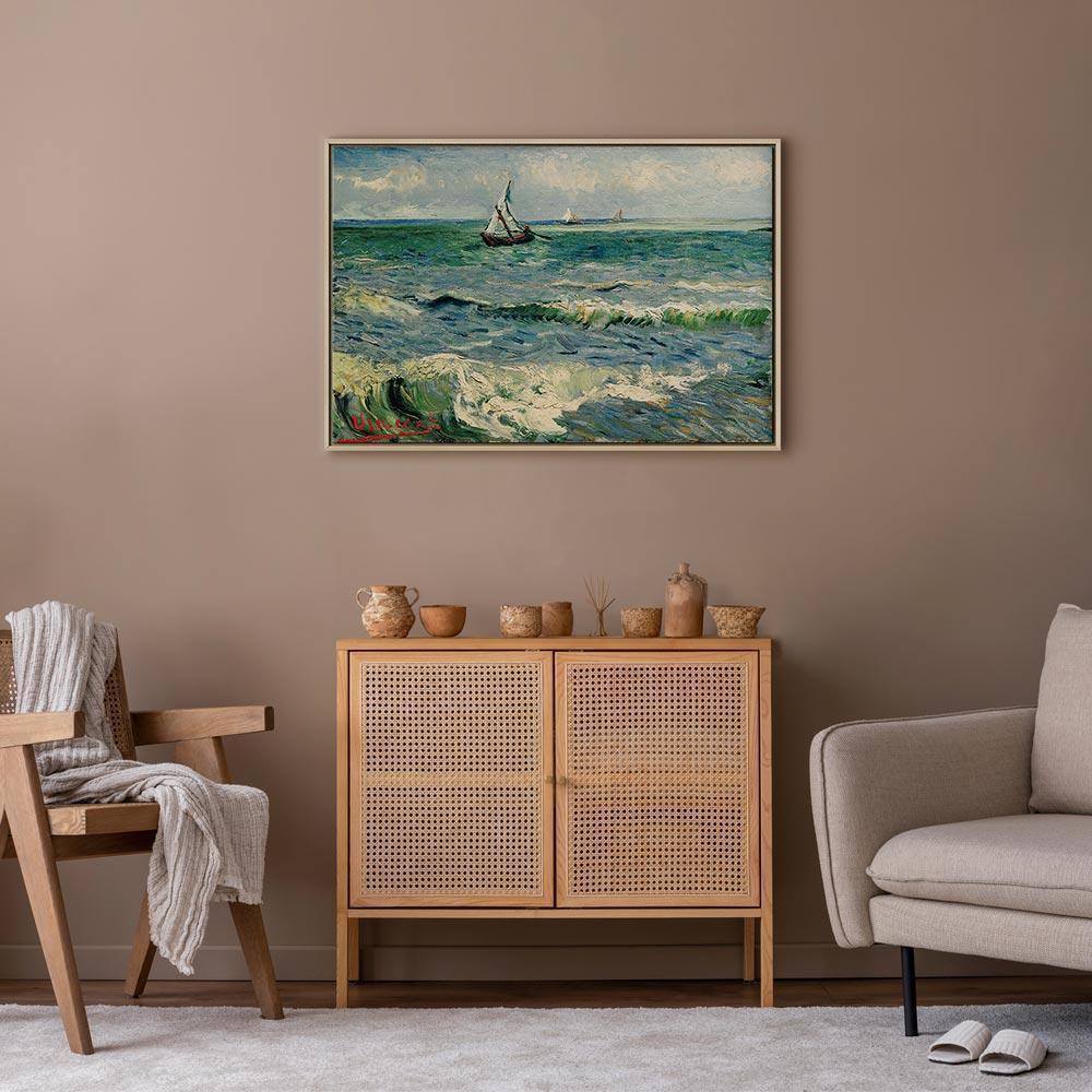 Leinwandbild - Vincent van Gogh – Seascape at Saintes-Maries
