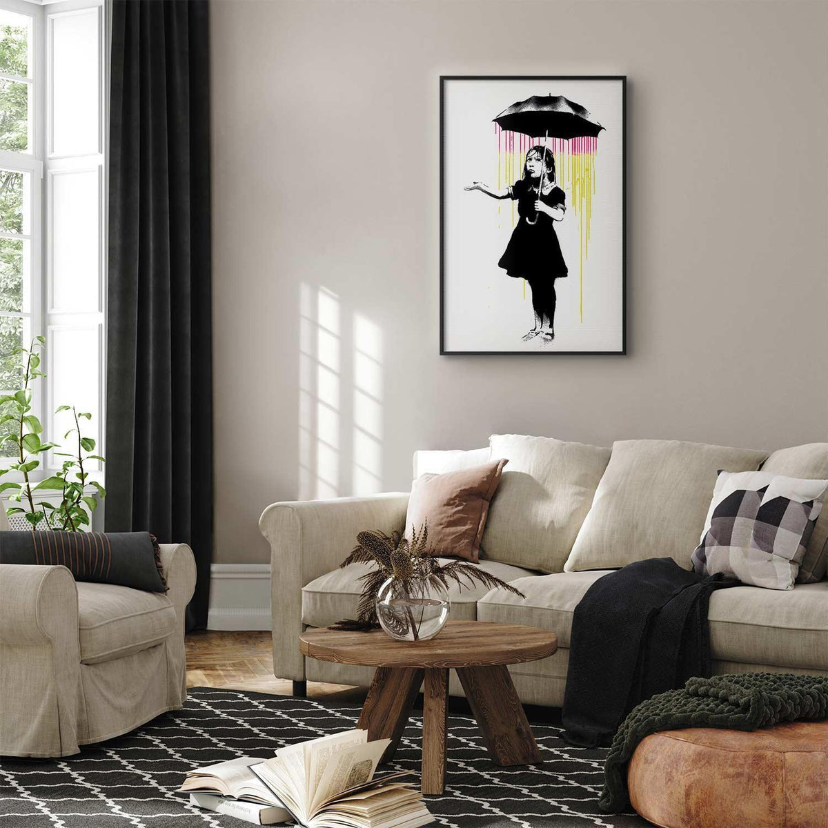 Poster - Girl with an Umbrella