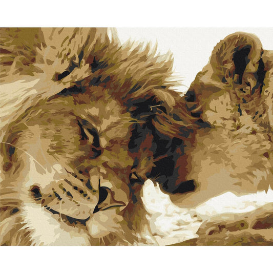Malen nach Zahlen - Lions In Love