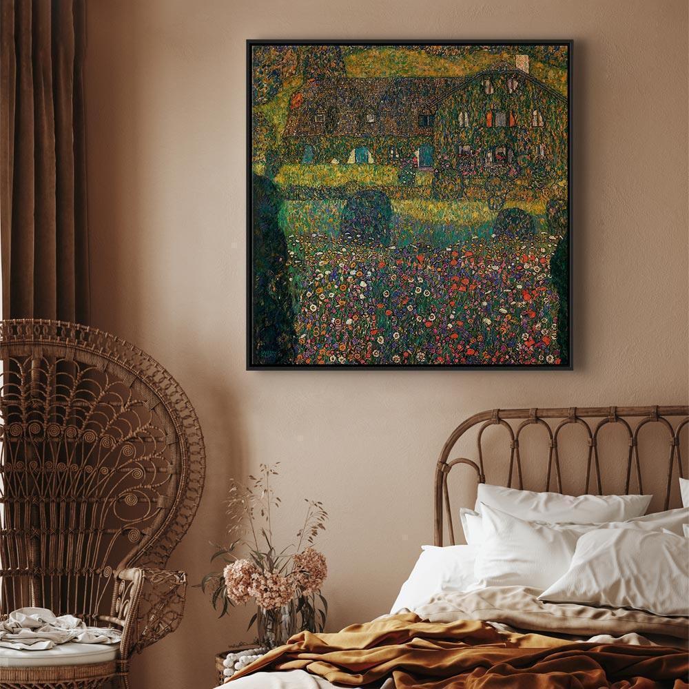 Leinwandbild - Gustav Klimt – Country House on the Attersee Lake