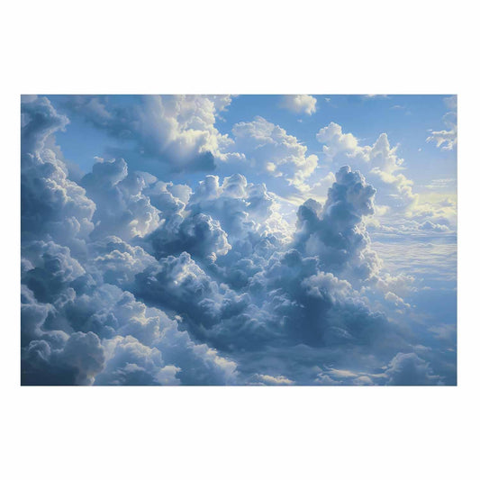Poster - Ocean in the Air: Waving Clouds Reflecting Morning Light