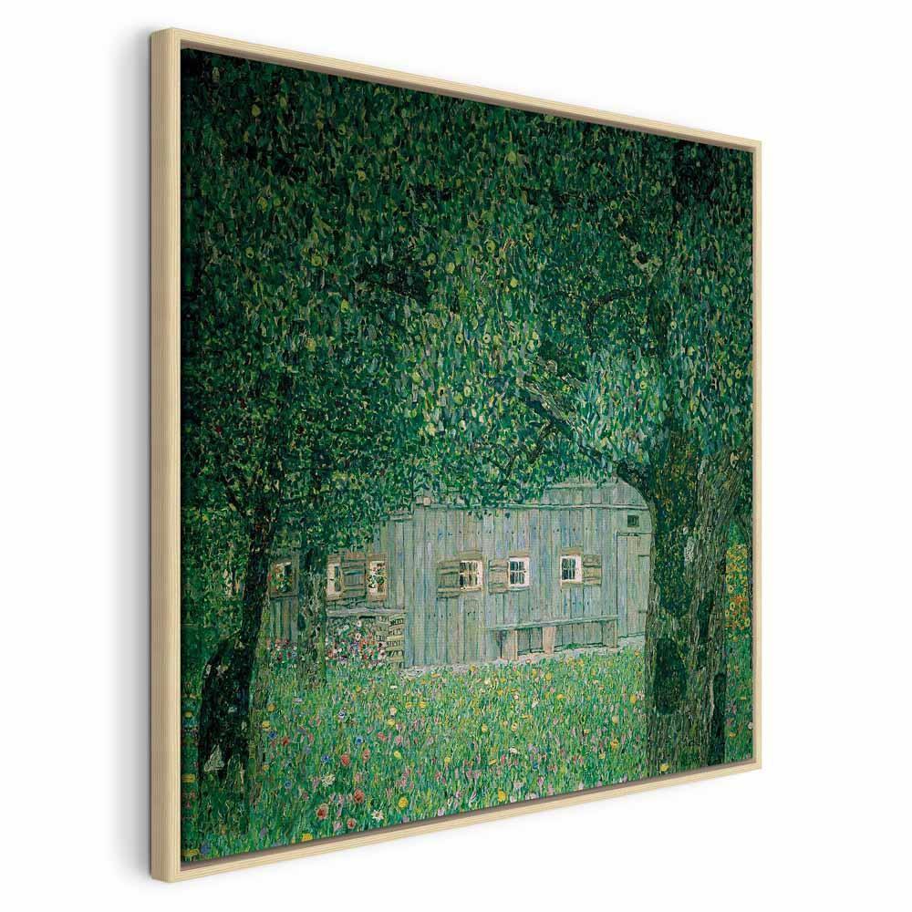 Leinwandbild - Gustav Klimt – Oberösterreichisches Bauernhaus