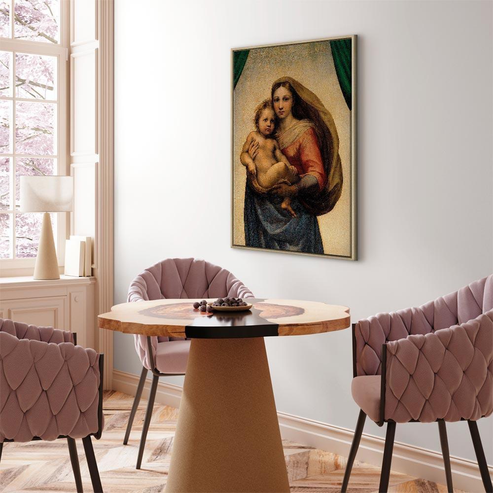 Leinwandbild - Raphael – Sistine Madonna (fragment)