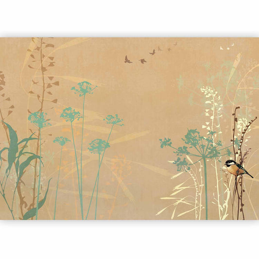 Fototapete - Bird in the Meadow