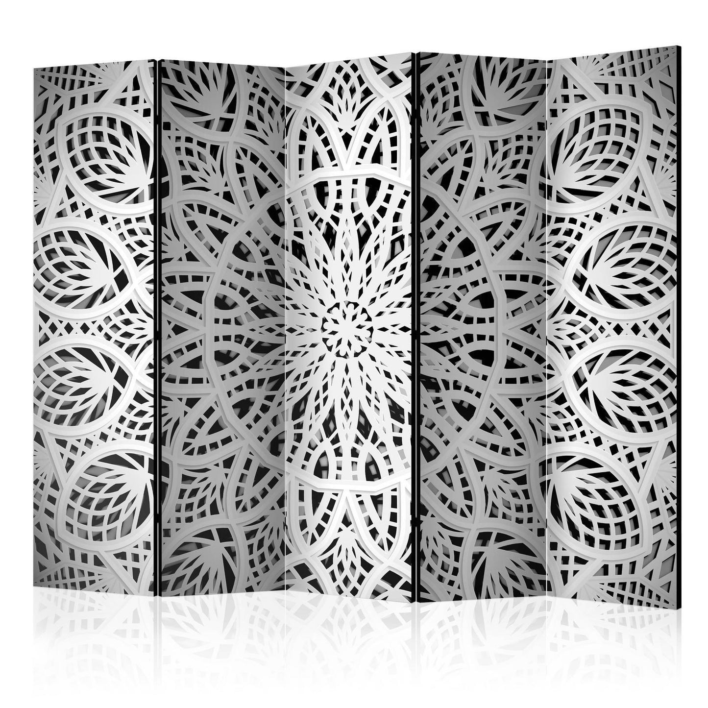 Paravent - White Mandala II Artgeist