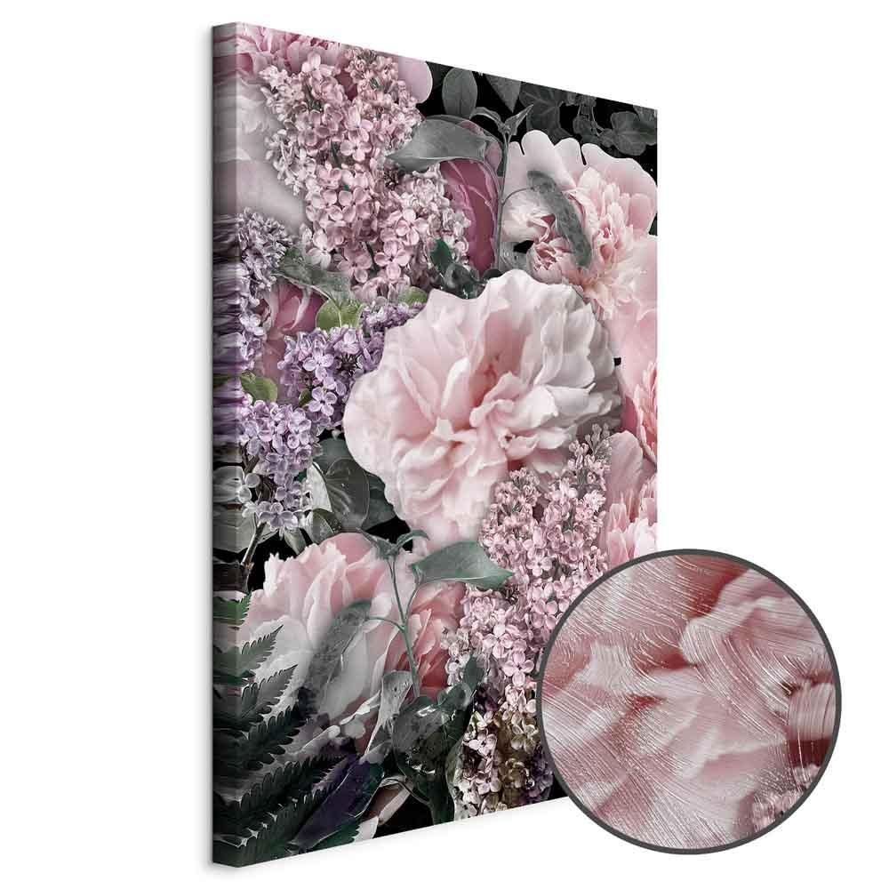 Leinwandbild - Among Flowers (1-part) - Blooming Plants in Nature's Colors