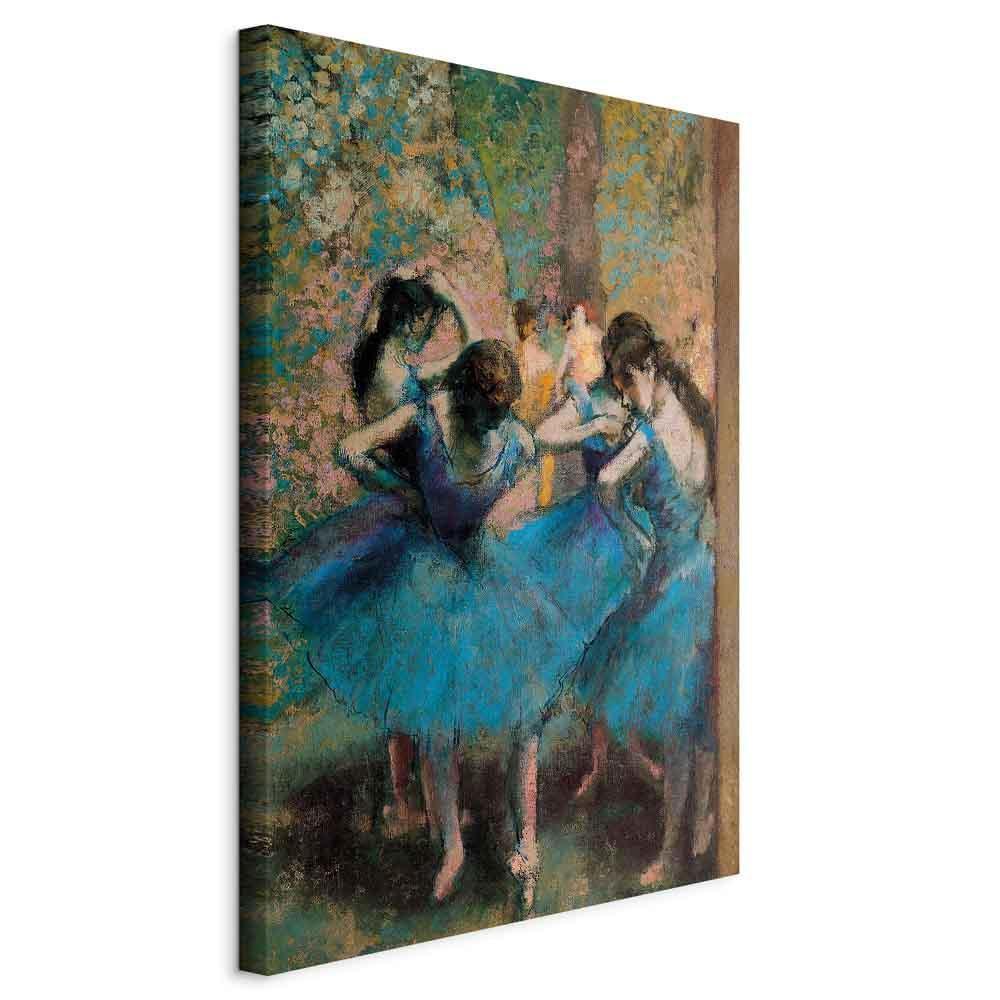 Leinwandbild - Edgar Degas – Blue Dancers