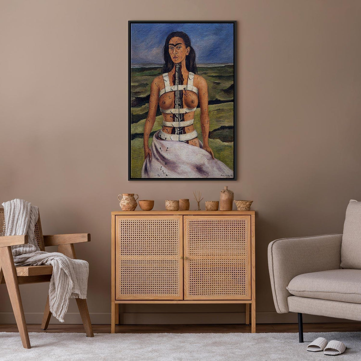 Leinwandbild - Frida Kahlo – The Broken Column