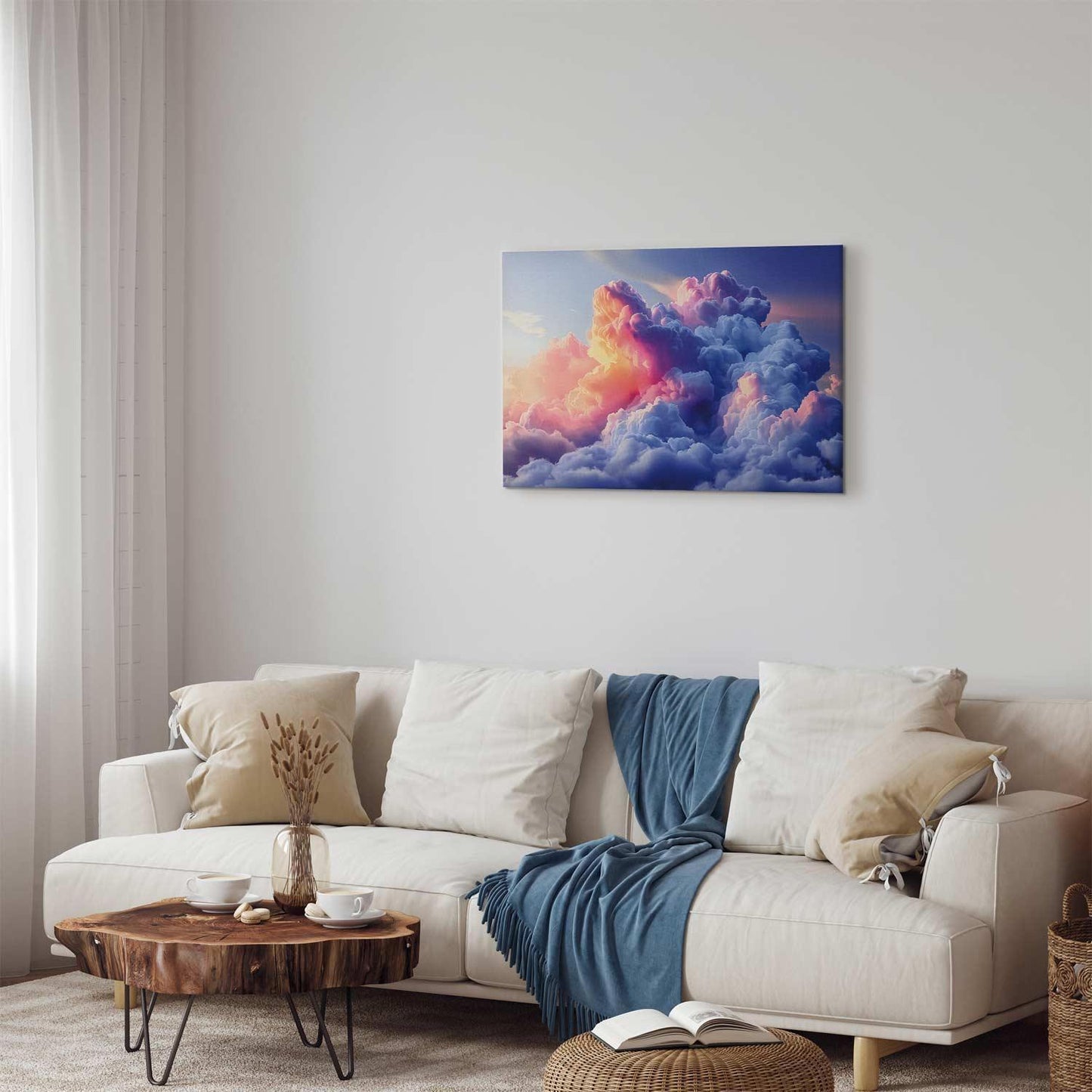 Leinwandbild - Clouds Like Painted: Artistic Brushes of Dawn Painting the Sky Artgeist