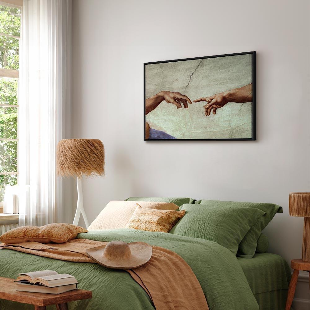 Leinwandbild - Michelangelo – The Creation of Adam (hands)