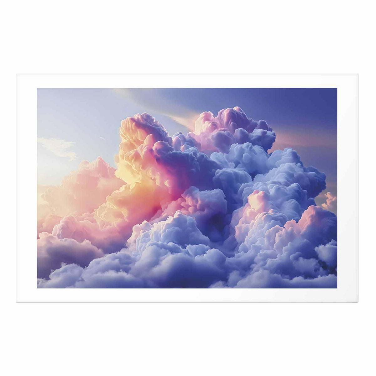 Poster - Clouds Like Painted: Artistic Dawn Brushes Painting the Sky