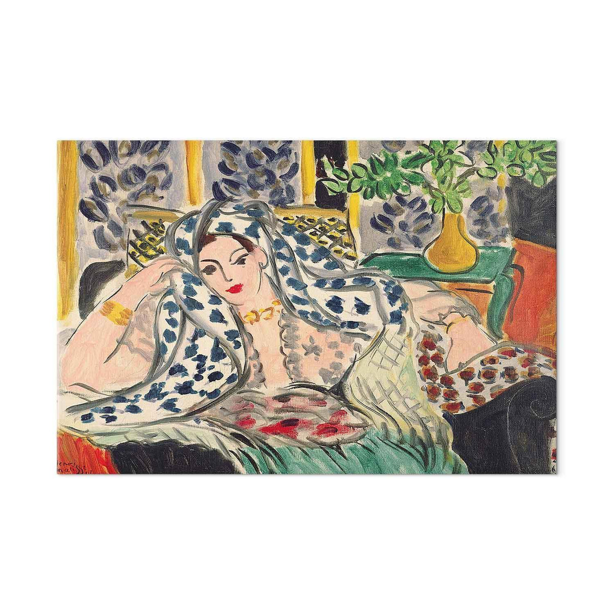 Leinwandbild - Henri Matisse – Odalisque at Fautenuil