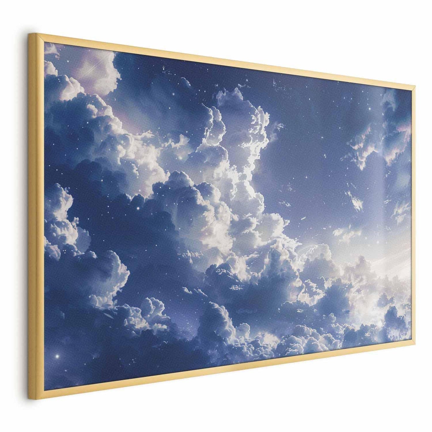 Poster - Starry Clouds and Soft Light Over a Corner of the Sky Artgeist