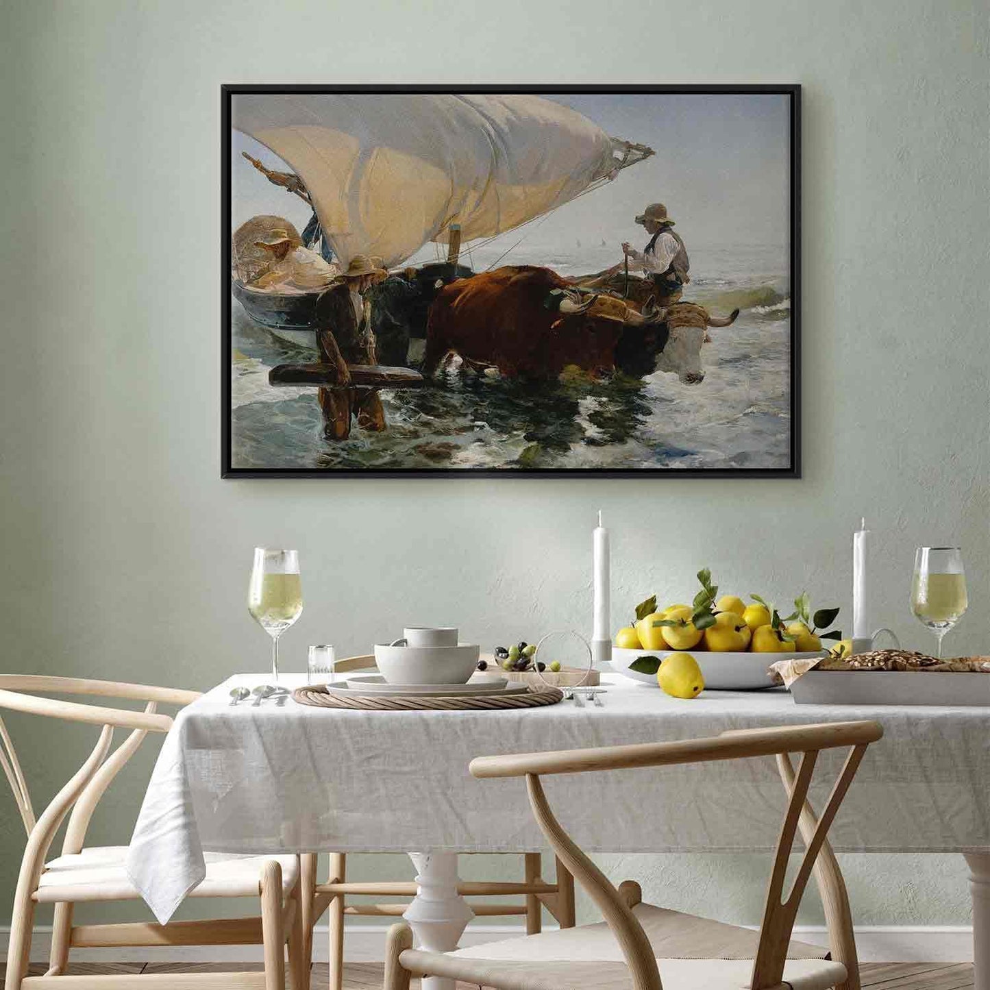 Leinwandbild - The Return from Fishing (Joaquín Sorolla y Bastida) Artgeist