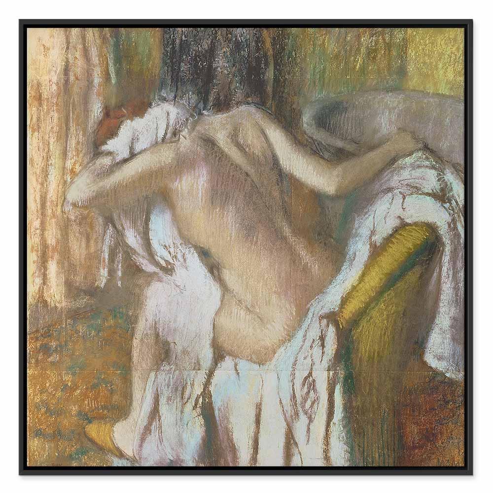 Leinwandbild - Edgar Degas – Woman drying herself