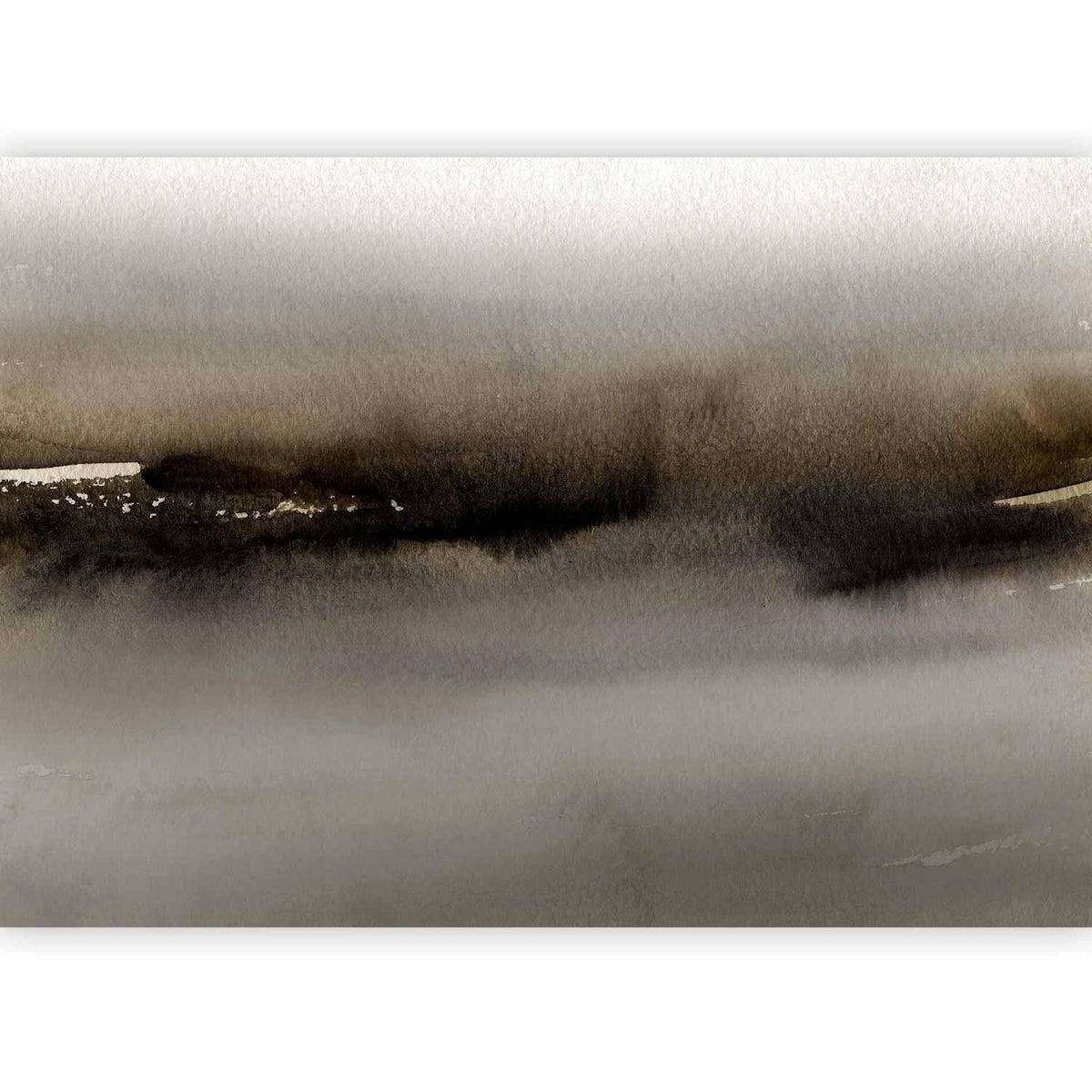 Fototapete - Diuna - abstract modern painting in grey with black pattern